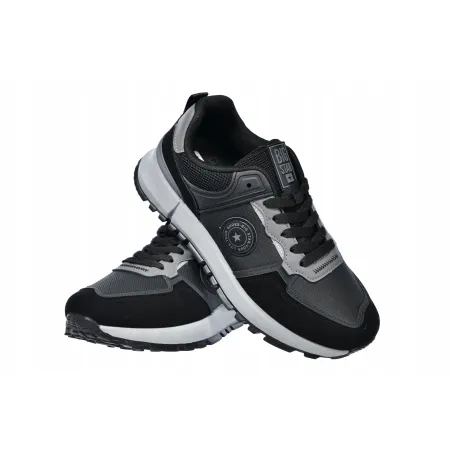BUTY sportowe męskie BIG STAR trekkingowe SNEAKERSY SS174062 czarne 42