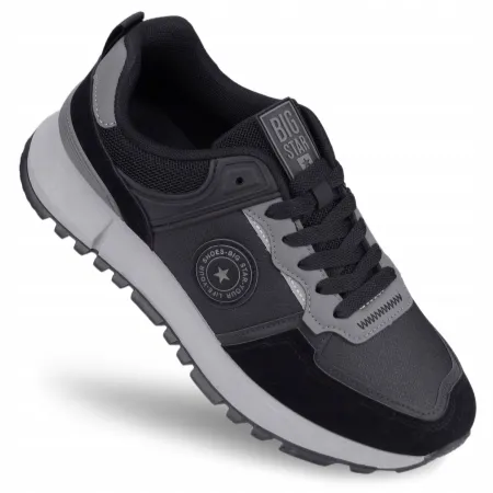 BUTY sportowe męskie BIG STAR trekkingowe SNEAKERSY SS174062 czarne 45