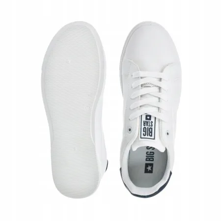 Buty sportowe trampki męskie BIG STAR sneakersy białe skórzane NN174282 45