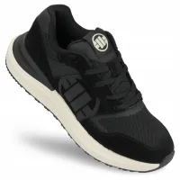 BUTY sportowe męskie PITBULL skórzane SNEAKERSY miejskie ENCINO czarne 45