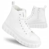 TRAMPKI damskie buty ocieplane ZIMOWE jesienne BIG STAR MM274624 wysokie 36