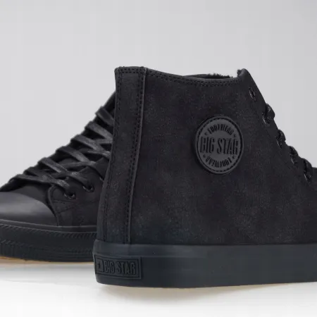 TRAMPKI męskie buty ocieplane zimowe wysokie BIG STAR OO174247 czarne 45