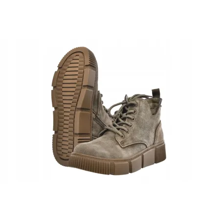 BUTY botki damskie OCIEPLANE zimowe TRAPERY BIG STAR skórzane SS274594 41