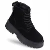 BUTY botki damskie OCIEPLANE zimowe TRAPERY BIG STAR zamszowe SS274577 41