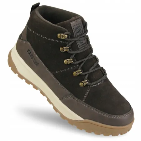 BUTY męskie trekkingowe BIG STAR trzewiki trapery SS174263 brązowe 45