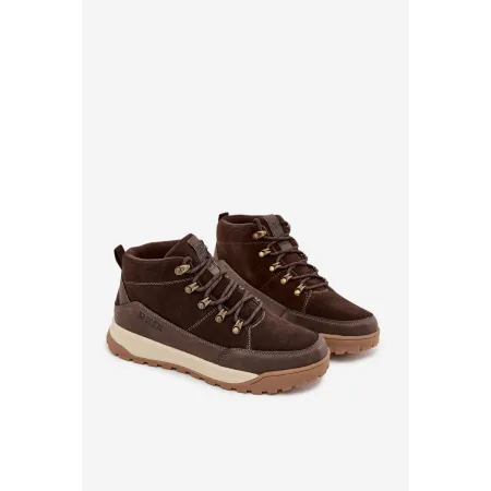 BUTY męskie trekkingowe BIG STAR trzewiki trapery SS174263 brązowe 42