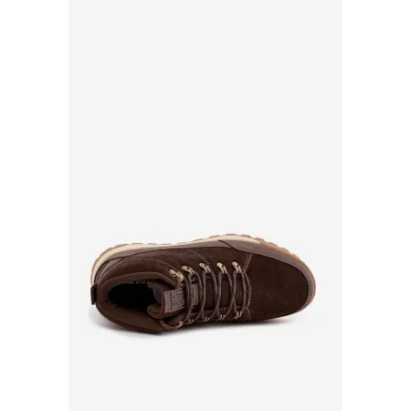 BUTY męskie trekkingowe BIG STAR trzewiki trapery SS174263 brązowe 42