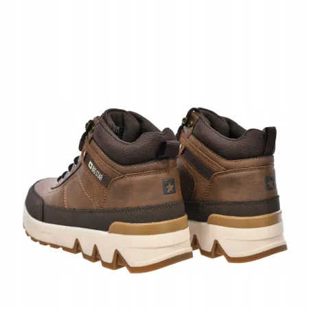 BUTY męskie trekkingowe BIG STAR trzewiki trapery SS174252 brązowe 45