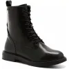 BOTKI buty ZIMOWE damskie BIG STAR glany SKÓRZANE SS274480 czarne 39