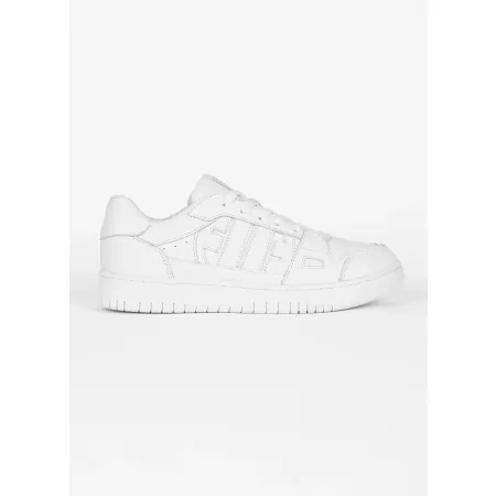 BUTY sportowe męskie PITBULL skórzane SNEAKERSY miejskie ELKWOOD białe 42