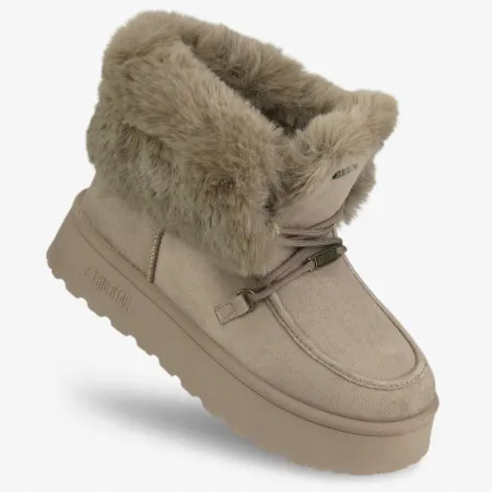 Damskie buty na zimę ciepłe BIG STAR botki zimowe ocieplane SS274114 39