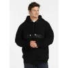 BLUZA męska z KAPTUREM PIT BULL gruba 360GSM KANGURKA PITBULL czarna M
