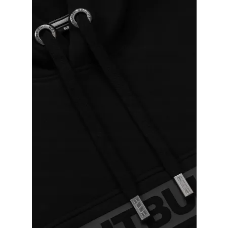 BLUZA męska z KAPTUREM PIT BULL gruba 360GSM KANGURKA PITBULL czarna M