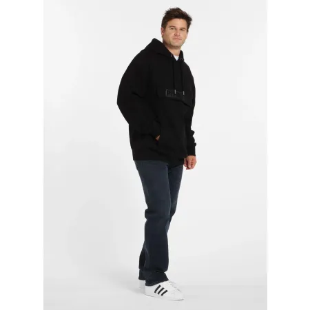 BLUZA męska z KAPTUREM PIT BULL gruba 360GSM KANGURKA PITBULL czarna M