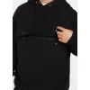 BLUZA męska z KAPTUREM PIT BULL gruba 360GSM KANGURKA PITBULL czarna L