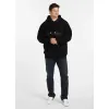 BLUZA męska z KAPTUREM PIT BULL gruba 360GSM KANGURKA PITBULL czarna 3XL