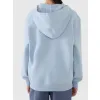 BLUZA rozpinana 4F z KAPTUREM dla dziewczynki dziecięca dresowa F1952 146