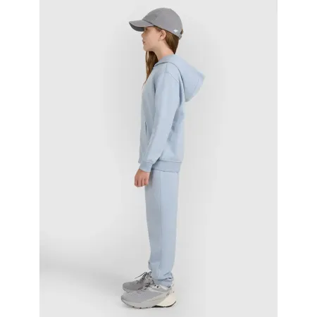 BLUZA rozpinana 4F z KAPTUREM dla dziewczynki dziecięca dresowa F1952 146