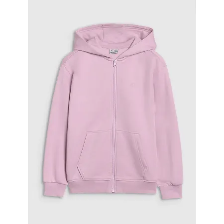 BLUZA rozpinana 4F z KAPTUREM dla dziewczynki dziecięca dresowa F1952 158