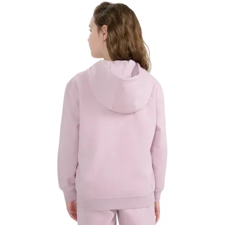 BLUZA rozpinana 4F z KAPTUREM dla dziewczynki dziecięca dresowa F1952 146