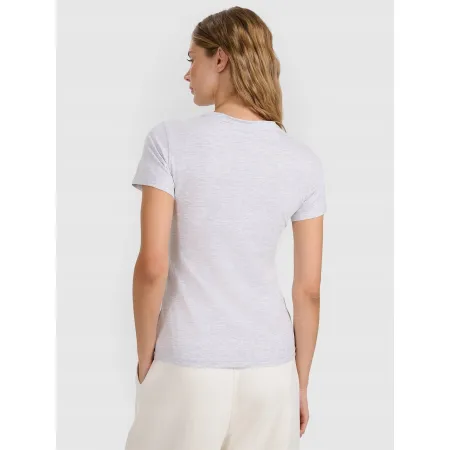 KOSZULKA damska tshirt damski 4F z krótkim rękawem bawełna SHF2255 L