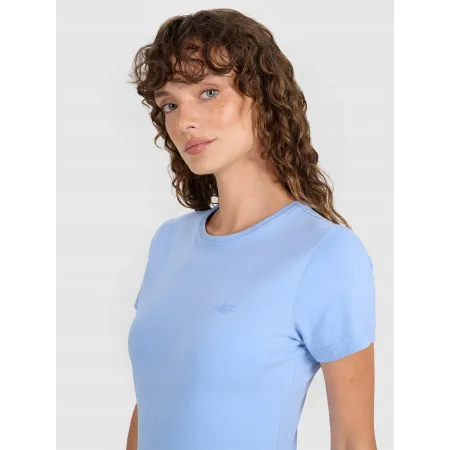 KOSZULKA damska tshirt damski 4F z krótkim rękawem bawełna SHF2255 S