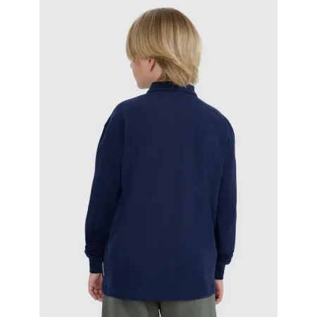 LONGSLEEVE KOSZULKA POLO 4F BLUZA dziecięca z długim rękawem TLONM483 134