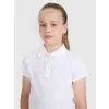 4F KOSZULKA POLO dziewczęca T-SHIRT z kołnierzykiem TPTSF613 bawełniana 134