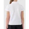4F KOSZULKA POLO dziewczęca T-SHIRT z kołnierzykiem TPTSF613 bawełniana 140