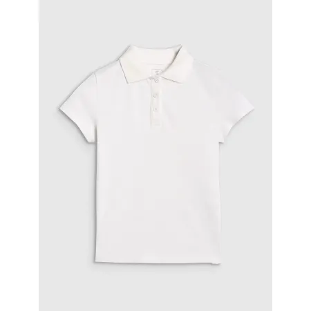 4F KOSZULKA POLO dziewczęca T-SHIRT z kołnierzykiem TPTSF613 bawełniana 164