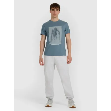 Koszulka męska T-SHIRT 4F tshirt męski bawełna z nadrukiem TTSHM3129 XXL