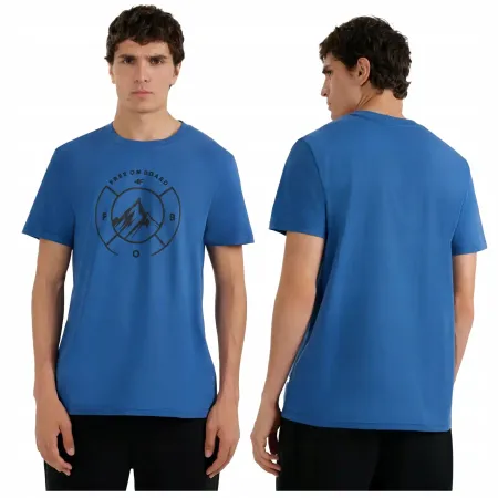 Koszulka męska T-SHIRT 4F tshirt męski bawełna z nadrukiem TTSHM3138 S