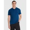 Koszulka męska POLO T-Shirt 4F sportowa bawełniana TPTSM367 morska XXL