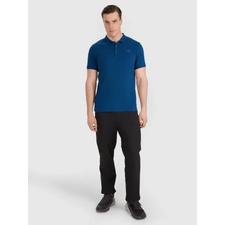 Koszulka męska POLO T-Shirt 4F sportowa bawełniana TPTSM367 morska XXL