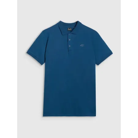 Koszulka męska POLO T-Shirt 4F sportowa bawełniana TPTSM367 morska XXL