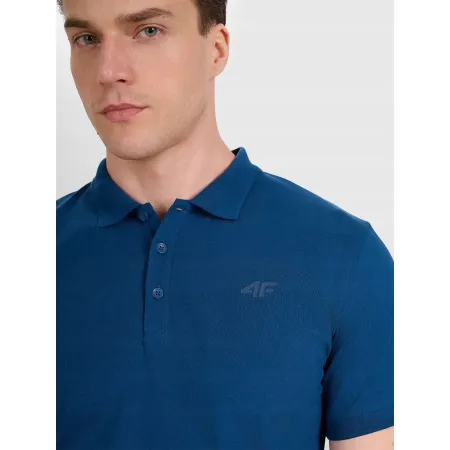 Koszulka męska POLO T-Shirt 4F sportowa bawełniana TPTSM367 morska L