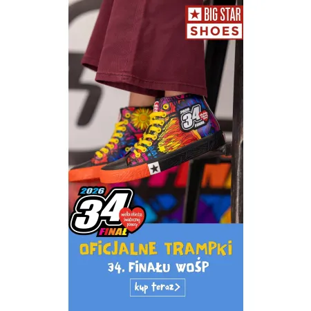 TRAMPKI WOŚP BIG STAR oficjalna 34 EDYCJA LIMITOWANA ocieplane wysokie 44