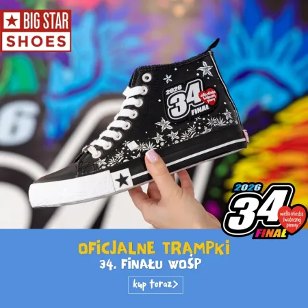 TRAMPKI WOŚP BIG STAR oficjalna 34 EDYCJA LIMITOWANA ocieplane wysokie 37