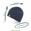 CZAPKA męska BRODRENE CZ1 Beanie z POLAREM Czapka Zimowa Ciepła Granatowa