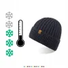 CZAPKA męska BRODRENE CZ12 Beanie Wywijana Czapka Zimowa Ciepła Granat