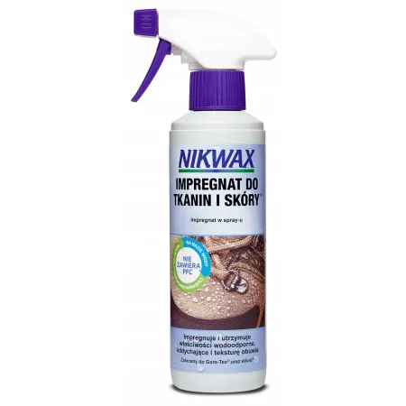 IMPREGNAT do OBUWIA do tkanin i skóry NIKWAX spray ochrona przed wodą 300ml