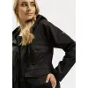 KURTKA damska PARKA wiosenna PŁASZCZ z kapturem CROSS JEANS casual L