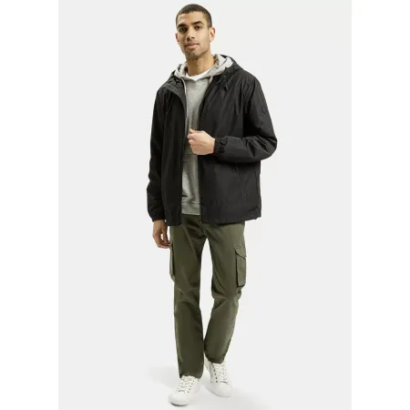KURTKA męska WIATRÓWKA przejściowa z kapturem CROSS JEANS casual czarna XL
