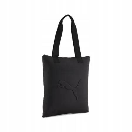TOREBKA damska duża NA RAMIĘ torba zakupowa miejska PUMA shopper czarna