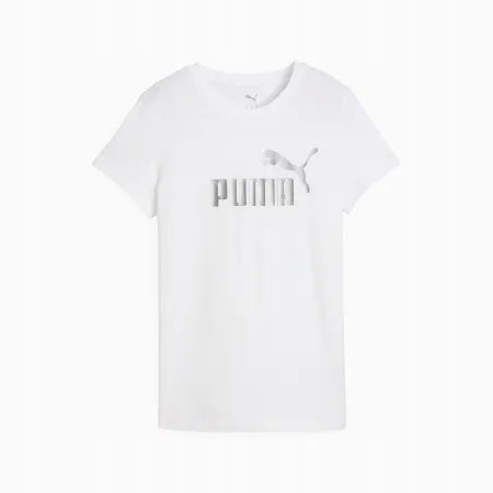 Koszulka damska T-SHIRT PUMA z krótkim rękawem bawełniana ESS METALLIC S