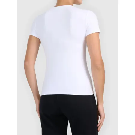 KOSZULKA damska tshirt damski 4F z krótkim rękawem bawełna TTSHF3307 XL