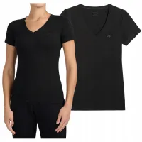 KOSZULKA damska tshirt damski 4F z krótkim rękawem bawełna TTSHF3307 3XL