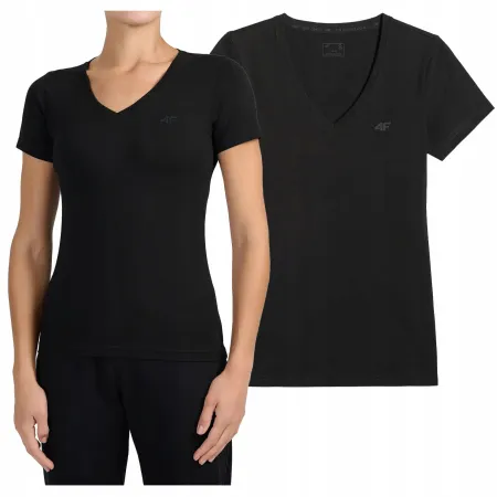 KOSZULKA damska tshirt damski 4F z krótkim rękawem bawełna TTSHF3307 3XL