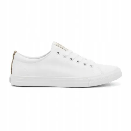 TRAMPKI damskie buty BIG STAR tenisówki niskie z ekoskóry TT274001 białe 36