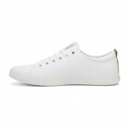 TRAMPKI damskie buty BIG STAR tenisówki niskie z ekoskóry TT274001 białe 36